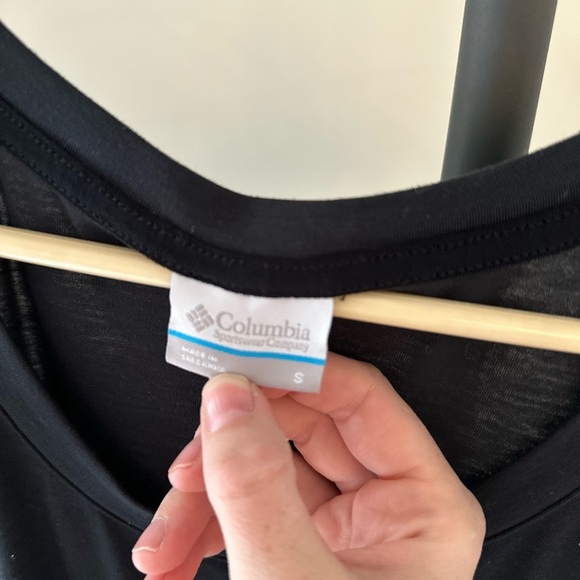 Columbia Black Sleeveless Relaxed Tie Front Tank Top - Picture 7 of 7